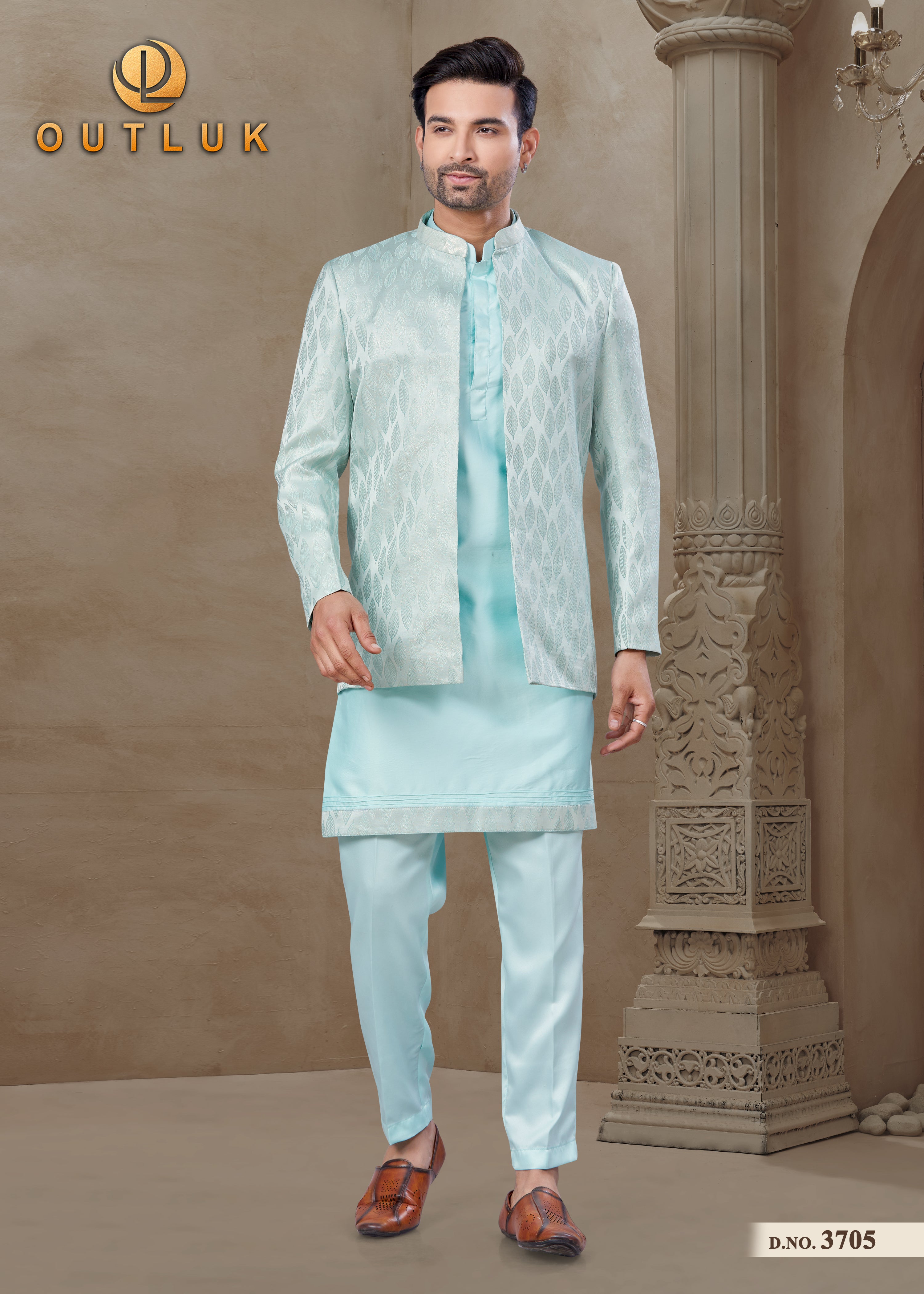 Sky Silk Mens Indo Western 3705