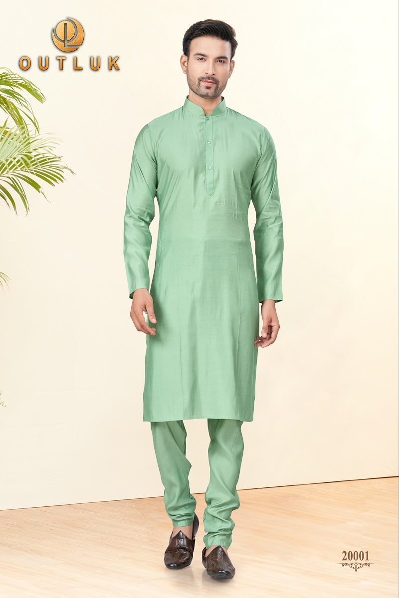 pista Silk Mens Kurta Pajama 20001