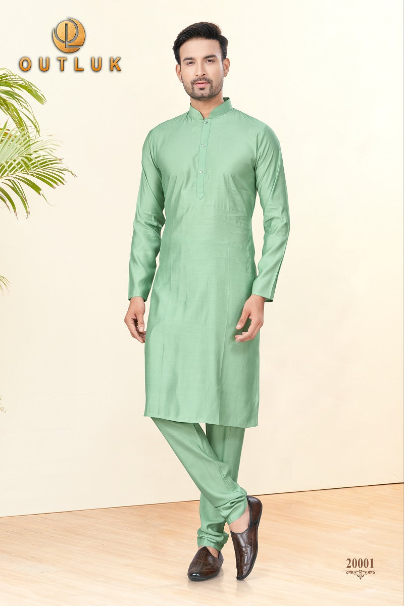 pista Silk Mens Kurta Pajama 20001