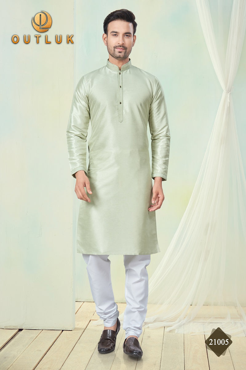 Pista Pure Silk Mens Kurta Pajama 21005