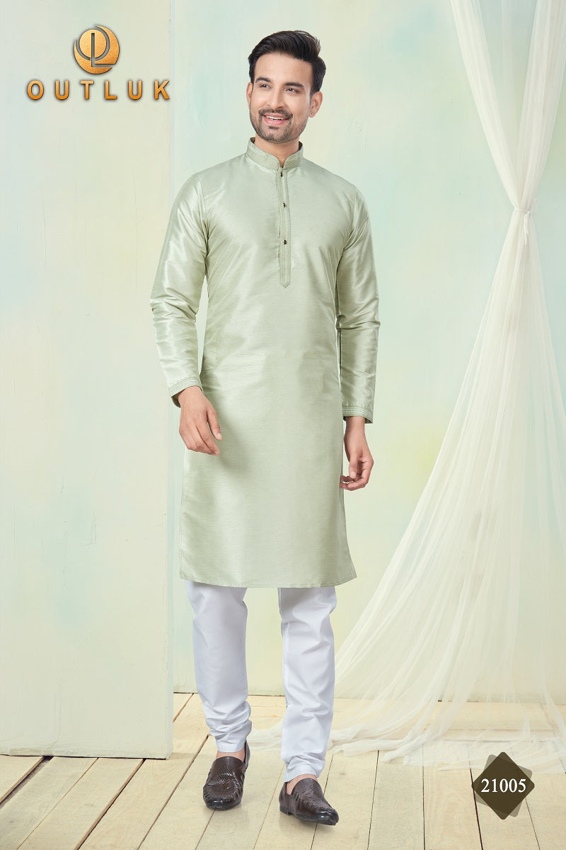 Pista Pure Silk Mens Kurta Pajama 21005